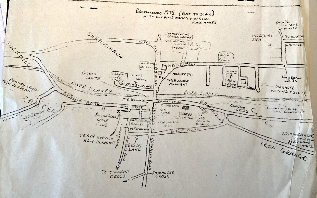 A 1975 map of Baltinglass